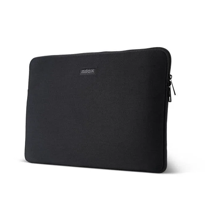 Nilox Tech Sleeve 15,6” Svart Vadderad Antishock Fodral för Laptop Polyester