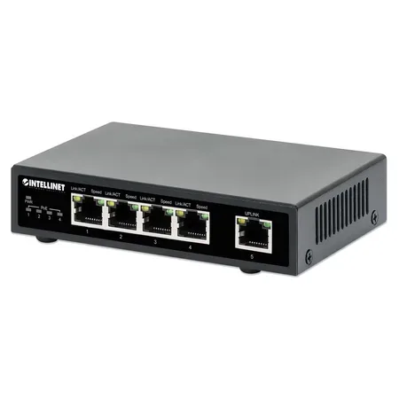 Intellinet 561839 nätverksswitch Gigabit Ethernet 5 portar PoE svart