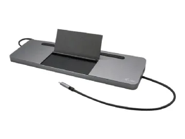 i-Tec USB-C Metal Ergonomic 4K 3x Display Docking Station + Power Delivery