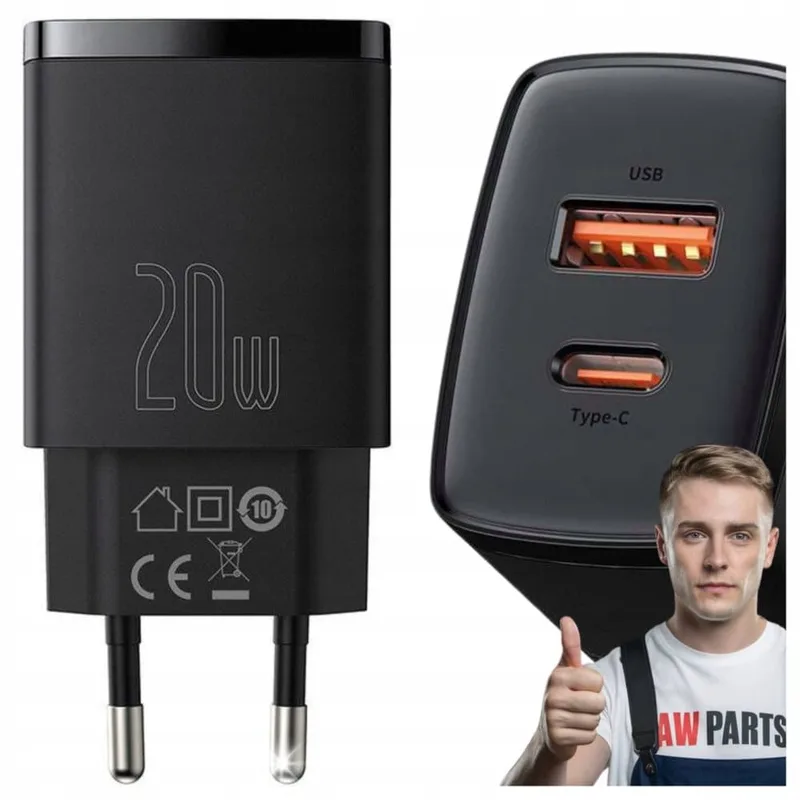Baseus CCXJ-B01 laddare med 2 portar