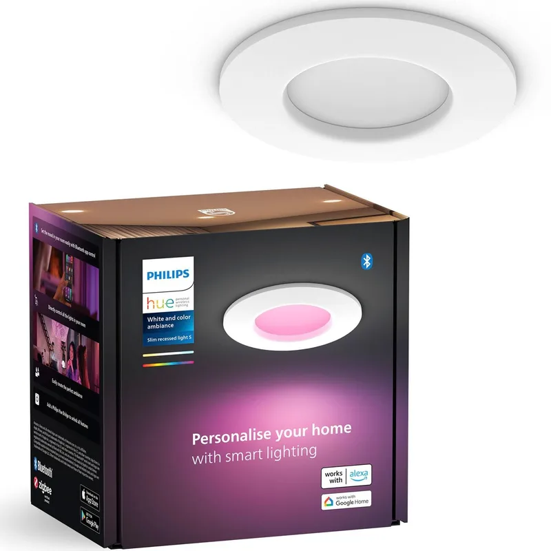 Philips Hue Slim Downlight S 90mm White and Color Ambiance Vit