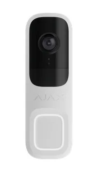 Ajax Systems 66390.125.WH1 Trådlös Video Intercom Dörrklocka med AI, PIR-sensor och Appkontroll (vit)