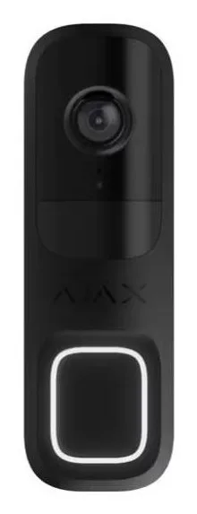 Ajax Systems 66391.125.BL1 Trådlös Video Intercom DoorBell med AI, PIR-sensor och Appkontroll (svart)