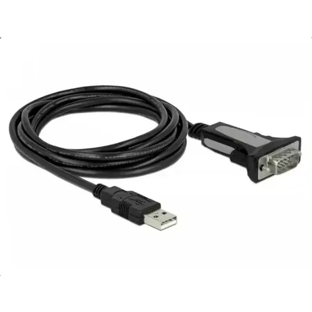 Delock USB Type-A till seriell RS-232 DB9-adapter