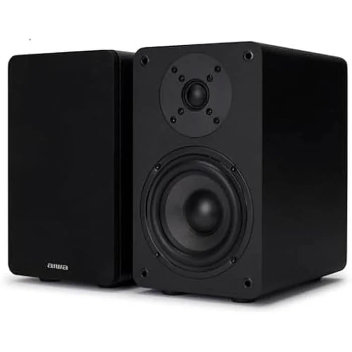 Aiwa SP-A100 HiFi-bokhyllehögtalare Svart