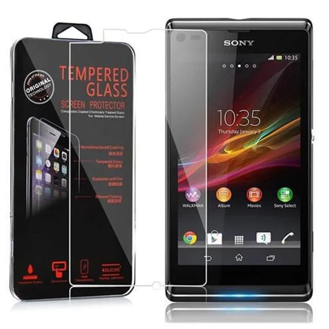 Cadorabo Sony Xperia L Skyddsglas Skyddsfilm Skärmskydd