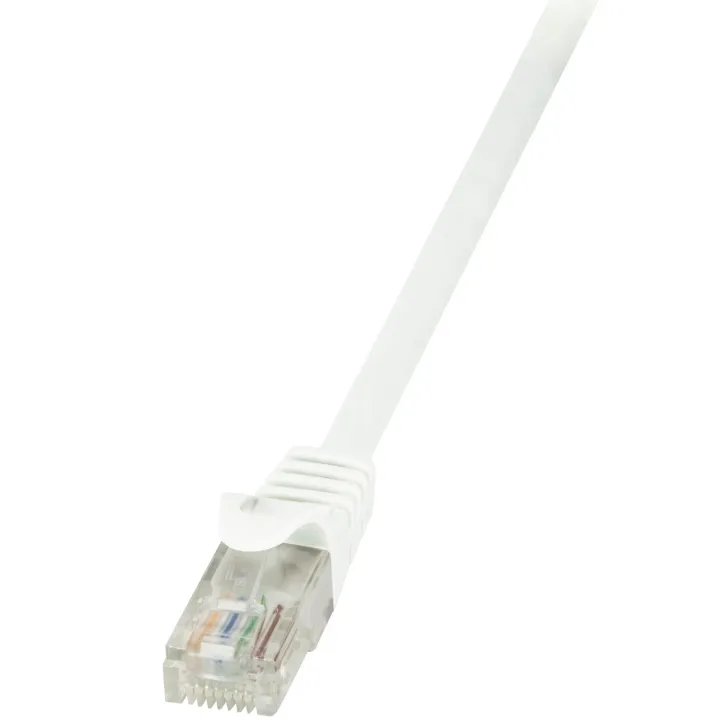 LogiLink CP2021U nätverkskabel Cat6 U/UTP 0,5 m, vit