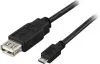DELTACO USB-adapter Typ A ho