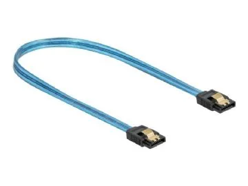 Delock SATA 6 Gb/s Cable UV glow effect