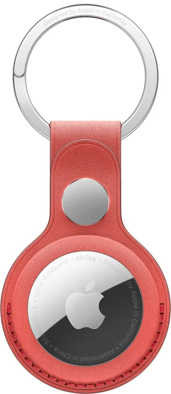 AirTag FineWoven nyckelring (coral)