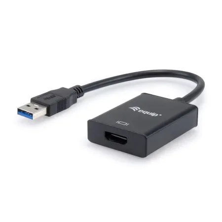 Equip 133385 USB-grafikadapter 1920 x 1080 pixlar, HDMI, svart