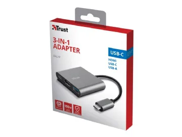 Trust Dalyx 3-in-1 Multiport USB-C Adapter
