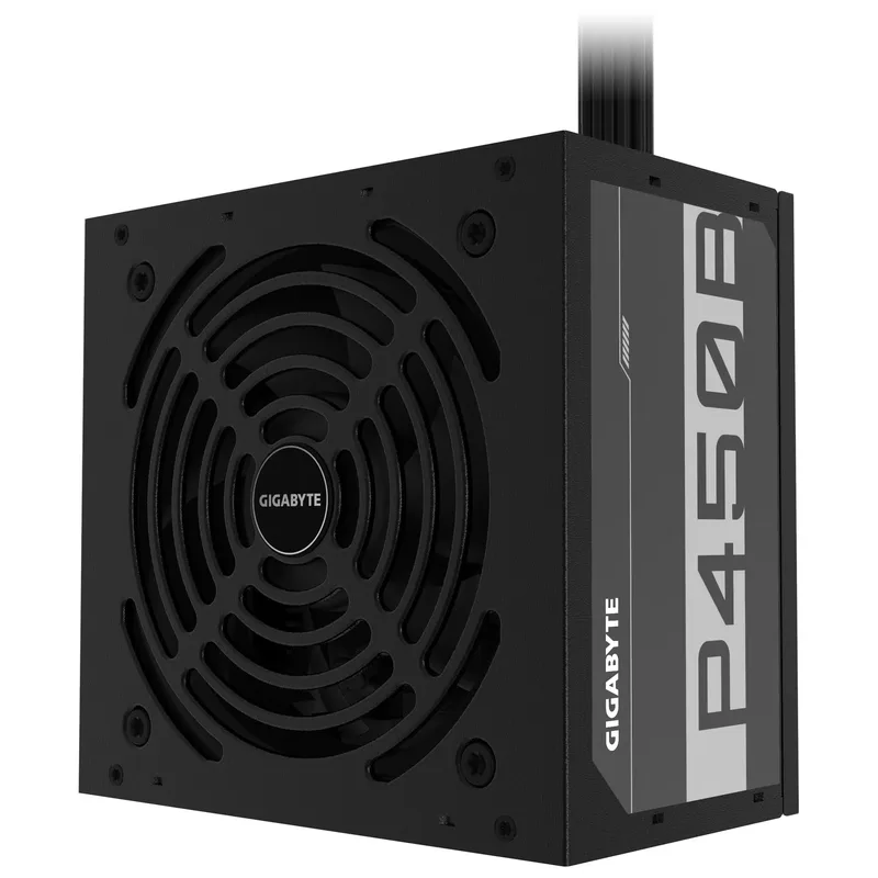 GIGABYTE P450B nätaggregat 450 W, 20+4 pin, ATX, svart