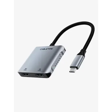 Cabletime 8K USB-C-hubb med HDMI och USB