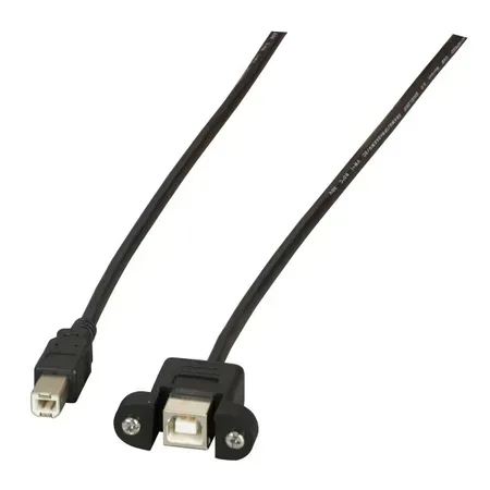 EFB Elektronik K5293SW.1V2 USB-kabel USB 2.0, 1 m, USB B, svart