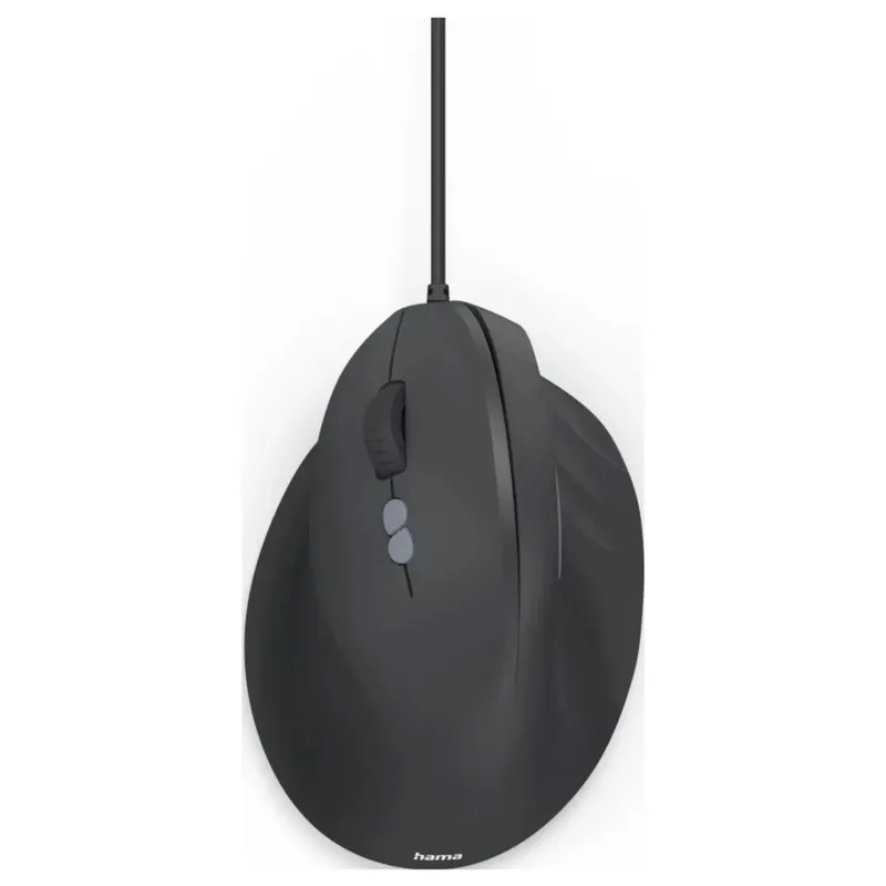 Hama ECM-500L ergonomisk mus Trådbunden Svart