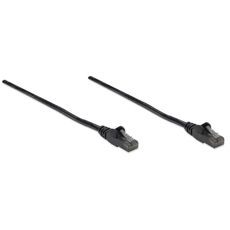Intellinet Network Patch Cable, Cat6, 10m, Black, CCA, U/UTP, PVC, RJ45, Gold Plated Contacts, Snagl