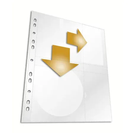 Durable 522219 cd-fodral plånboksmodell transparent 5 st