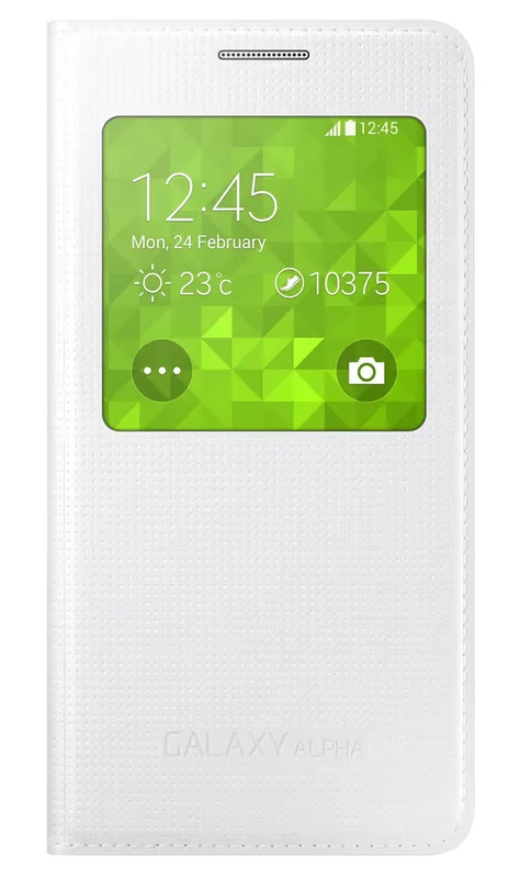 Samsung Flip Cover S View Fodral Galaxy Alpha
