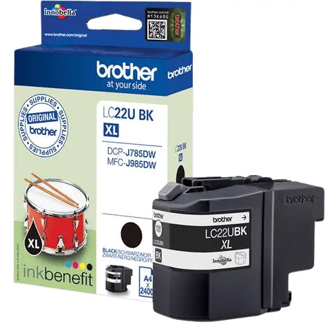 Brother Bläckpatron Brother LC22UBK Svart