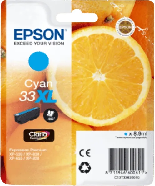 Epson Bläckpatron Epson 33XL Cyan