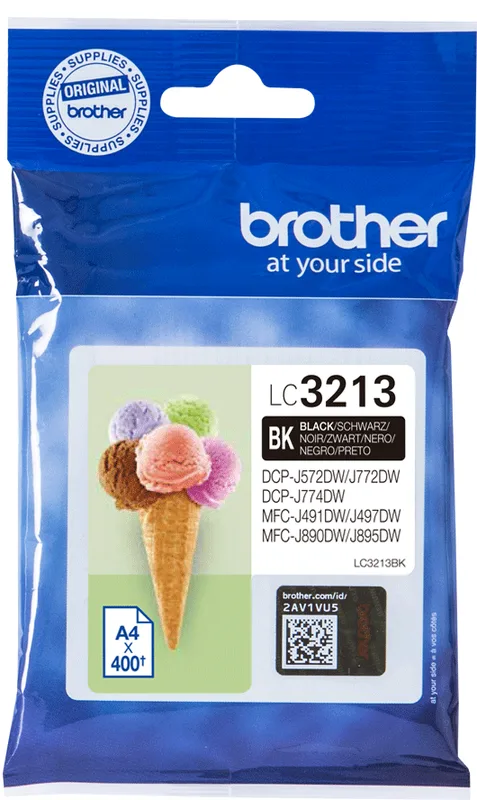 Brother Bläckpatron Brother LC3213BK Svart
