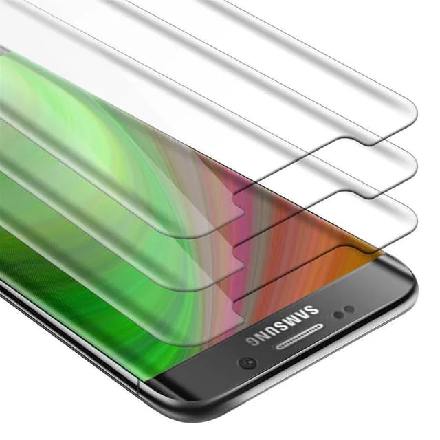Samsung Galaxy S6 EDGE 3x Skärmskydd Skyddsglas
