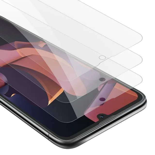 Cadorabo Blackview A50 4G 3x Skärmskydd Skyddsglas