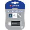 USB-minne 4 GB, Verbatim Store 'n' Go PinStripe, Svart