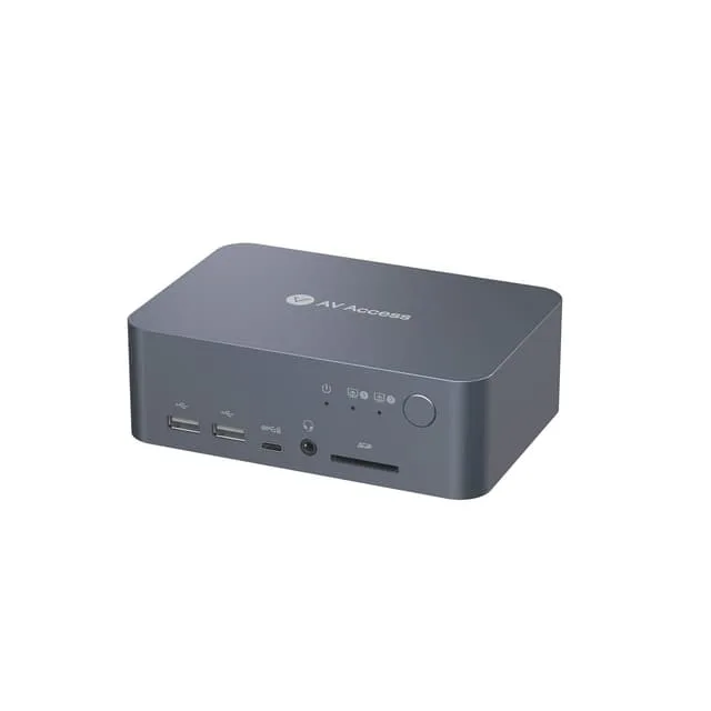 AV Access Dockningsstation och KVM-switch 2 till 2