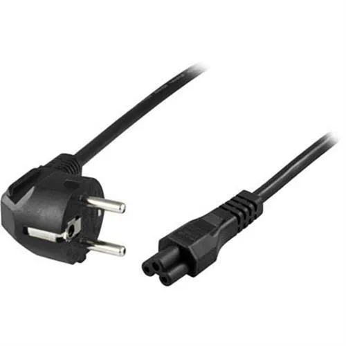 Vinklad CEE 7/7 till IEC 60320 C5 apparatkabel Deltaco