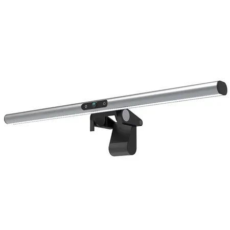4smarts 2in1 FullHD-webbkamera med LightBar Pro monitorlampa, silver