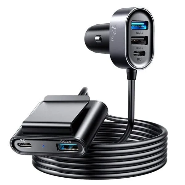 Joyroom Multi Billaddare 2xUSB-C PD + 2xUSB QC3.0 72W