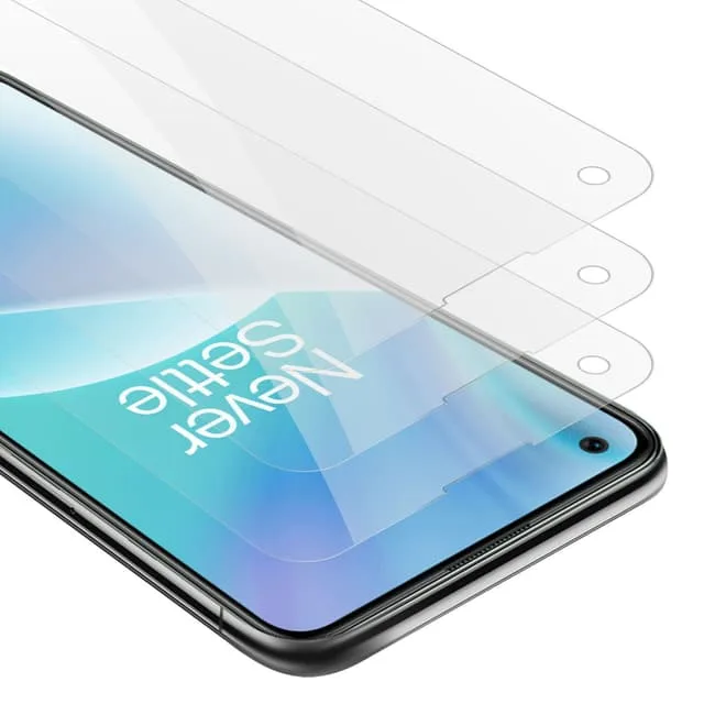 Cadorabo OnePlus Nord 2T 3x Skärmskydd Skyddsglas