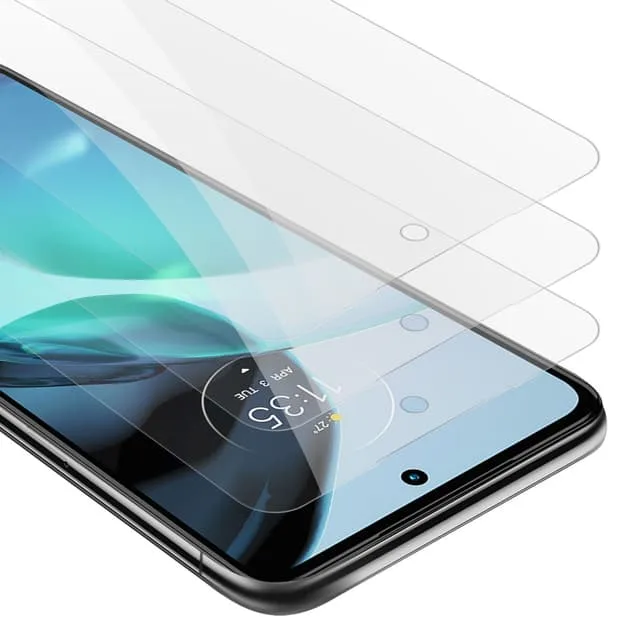 Cadorabo Motorola MOTO G72 3x Skärmskydd Skyddsglas