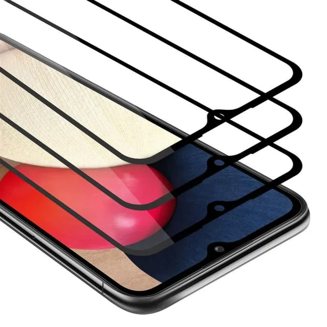 Cadorabo Samsung Galaxy A02s 3x Skyddsglas Skyddsfilm