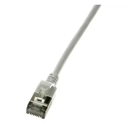 LogiLink Slim U/FTP nätverkskabel grå 0,5 m Cat6a