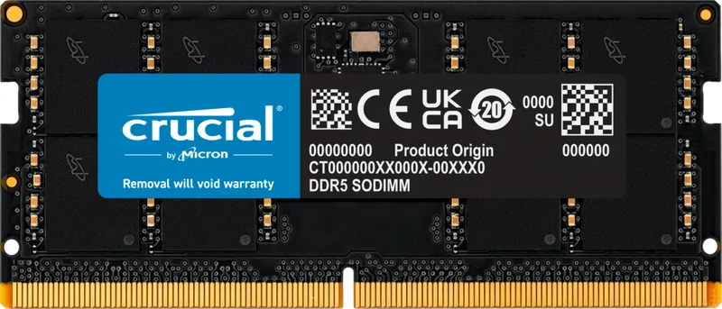Crucial 32GB DDR5-4800 SODIMM