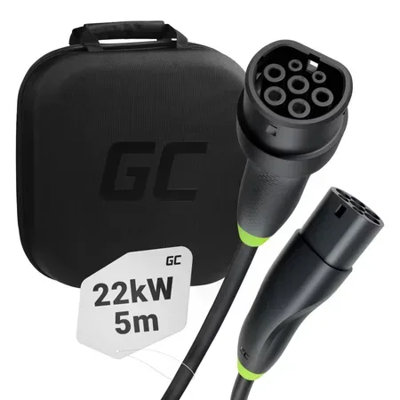 Green Cell GC-EVKABGC01 Elbil laddkabel 5 m Vattentät
