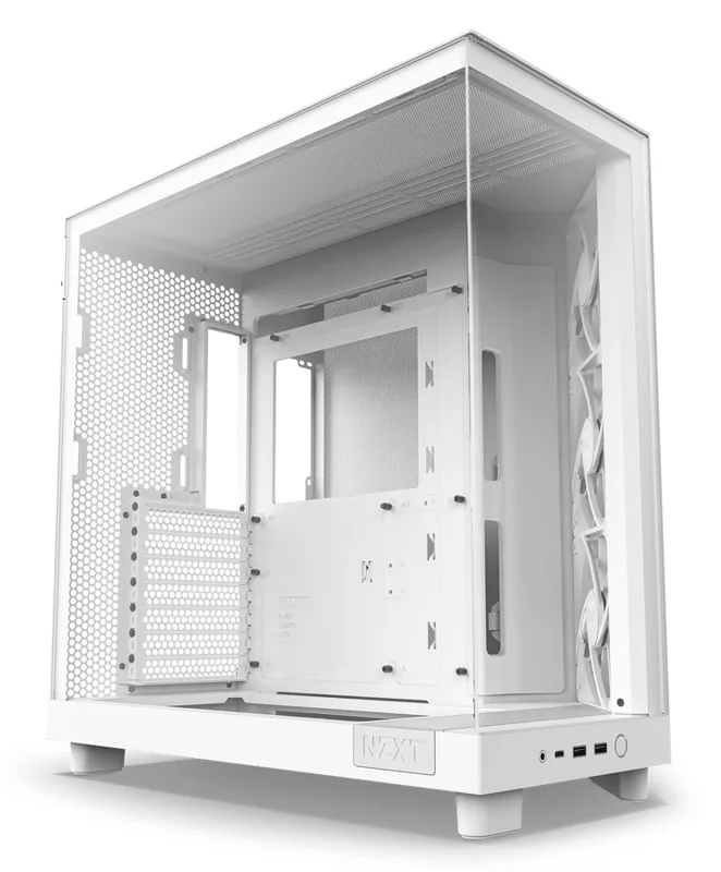 NZXT H6 Flow ATX-chassi, mid tower, svart