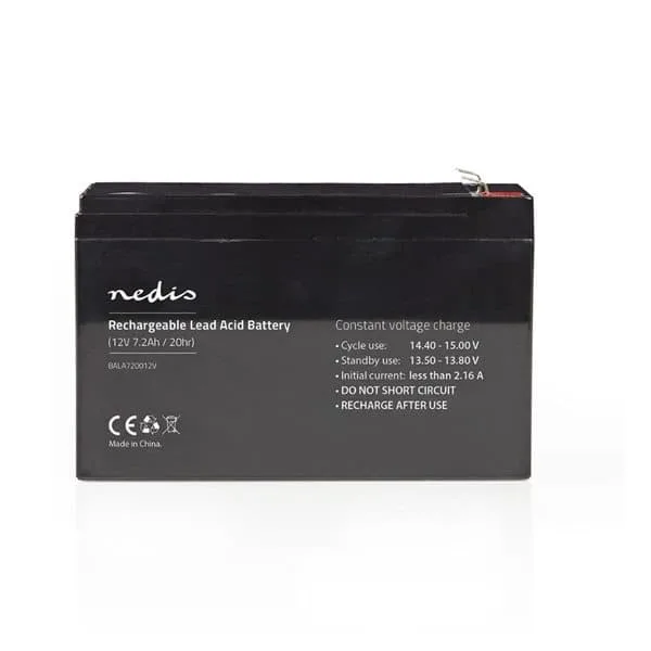 Nedis Laddningsbart blybatteri 12V 7200mAh