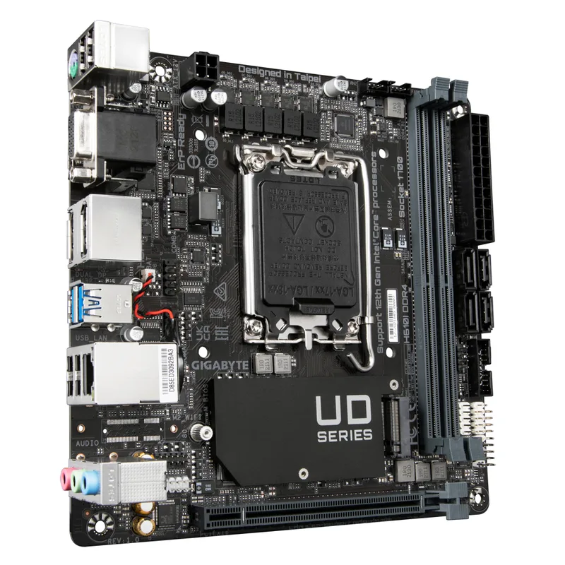 GIGABYTE H610I DDR4 moderkort Intel H610, LGA 1700, mini ITX