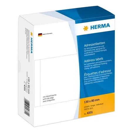 HERMA - adressetikett - 500 etikett(r)