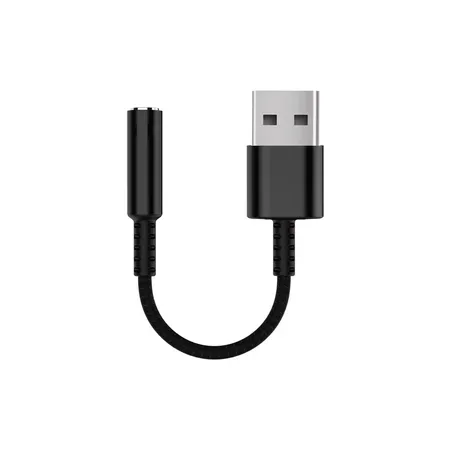 Equip USB-A till 3,5 mm ljudadapter, svart