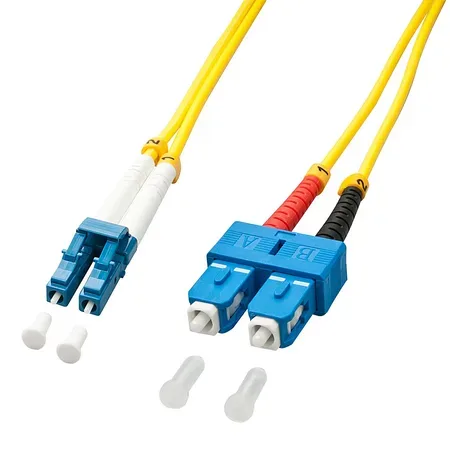 Lindy 47470 InfiniBand- och fiberoptisk kabel 1 m LC SC Gul