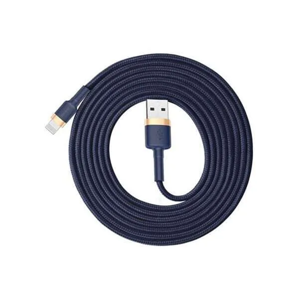 Kabel USB Baseus Cafule Lightning Cable 200cm Navy Blue/gold