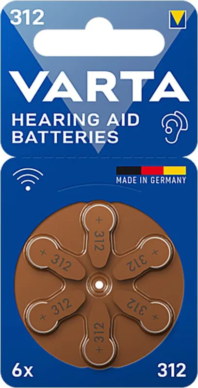 Varta Zink-Air Battery PR41 Typ 312