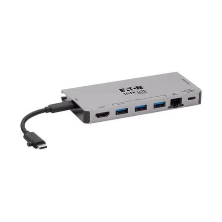 Eaton Tripp Lite Series USB C Docking Station USB Hub 4k w/ HDMI, Gbe Gigabit Ethernet, SD Card Read