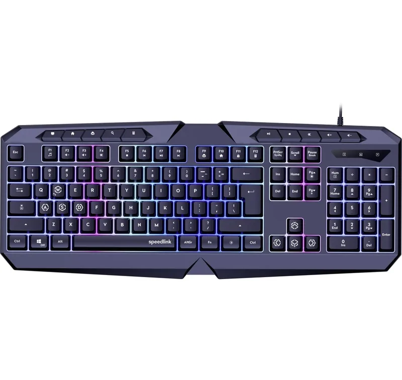 Speedlink-tangentbord Ludicium RGB Rainbow US (SL-670004-BK-US)