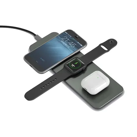 Terratec ChargeAIR All trådlös laddare för hörlurar och smartwatch, grön